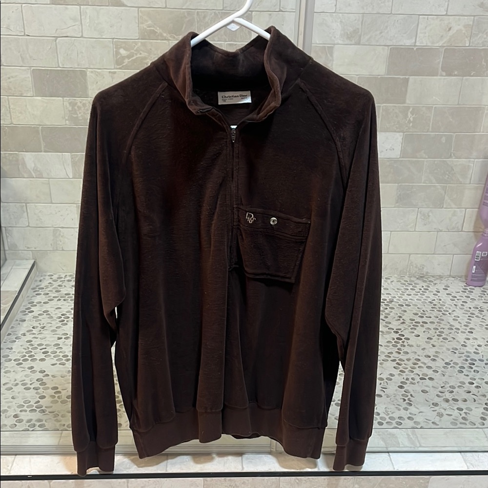Christian Dior Zip Up Sweater